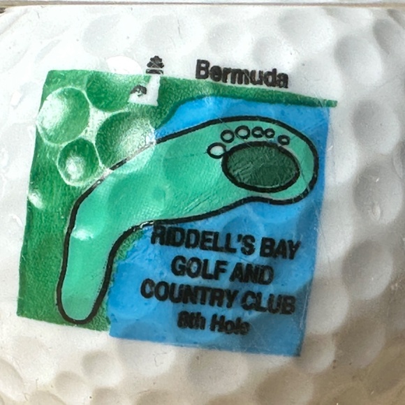 EARDLEY L.B. JONES BERMUDA GOLF BALL COLLECTION - RIDDELL'S BAY GIBBS HILL ONION - Picture 4 of 5